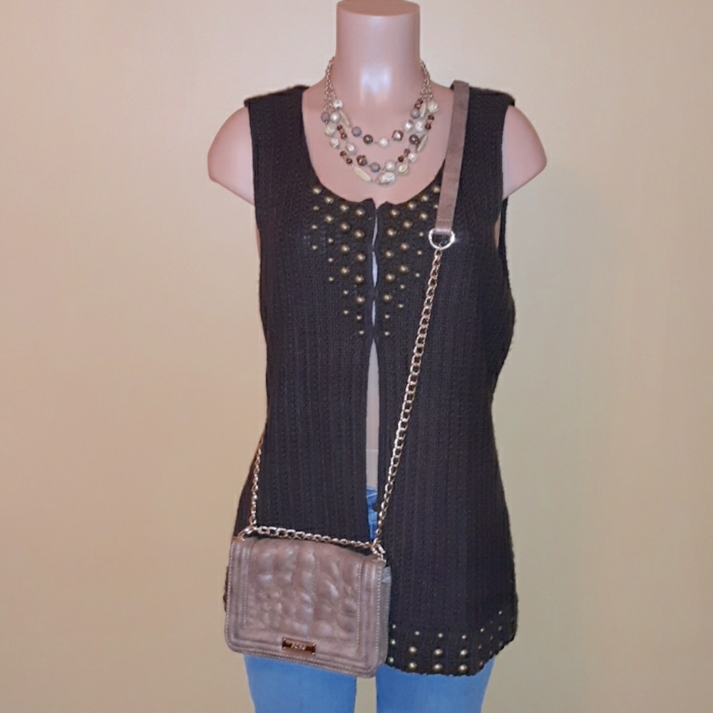 BCBG Crossbody Purse Brown with Gold Hardware - Picture 1 of 5